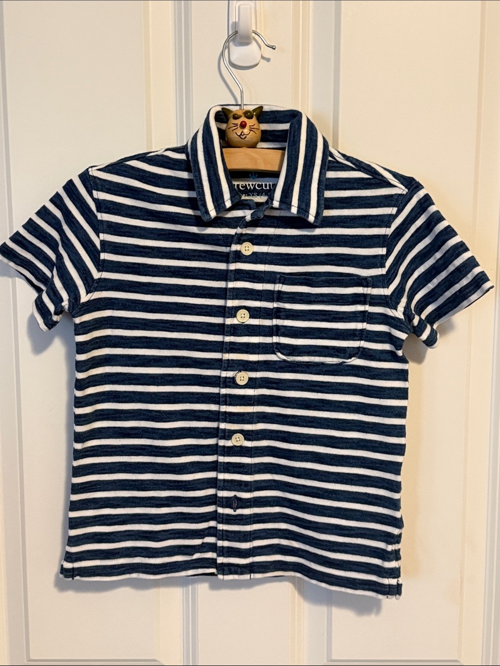 J. Crew Blue & White Striped shirt